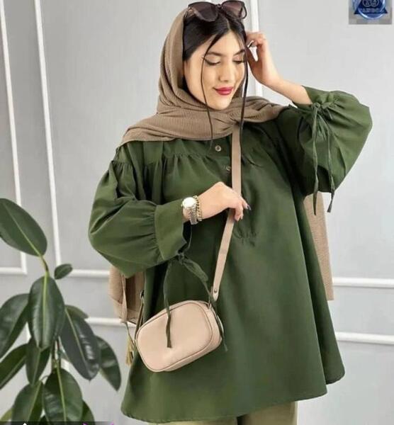 عکس مدل مانتو نخی ساده و شیک بلند
