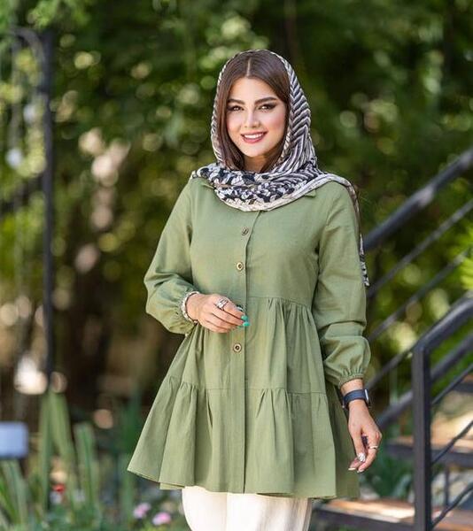 عکس مدل مانتو نخی ساده و شیک