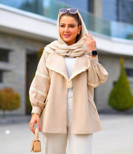 عکس مدل مانتو نخی ساده و شیک