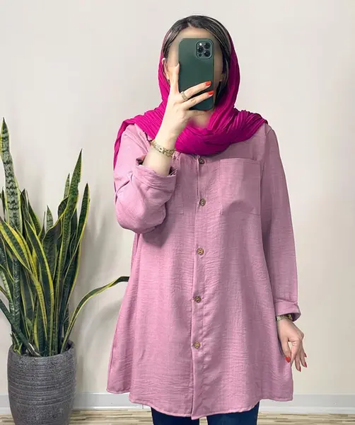 عکس مدل مانتو نخی جلو بسته شیک