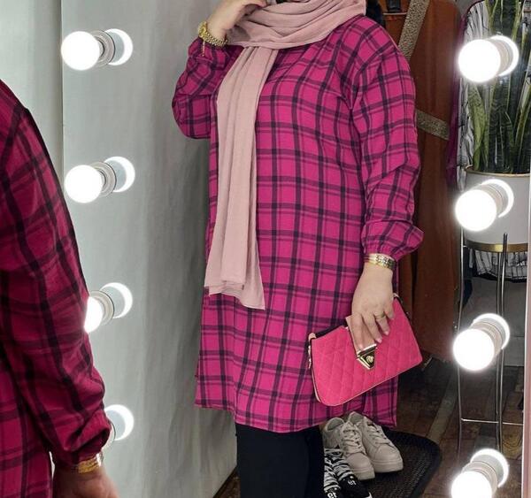 عکس مدل مانتو نخی جلو بسته سایز بزرگ