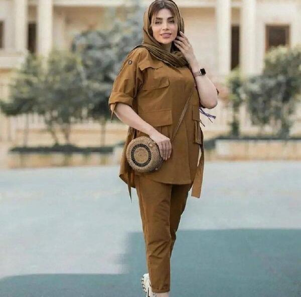 عکس مدل مانتو اسپرت با پارچه فاستونی