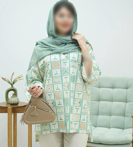 عکس مدل مانتو نخی تابستانی دخترانه جلو بسته