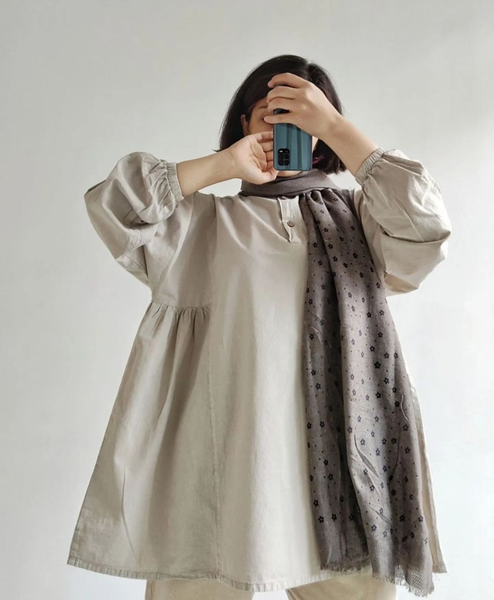 عکس مدل مانتو نخی تابستانی دخترانه جلو بسته