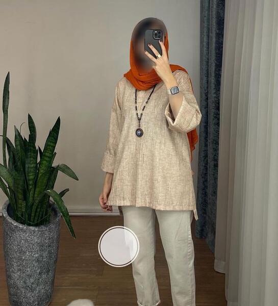 عکس مدل مانتو نخی تابستانی دخترانه جلو بسته