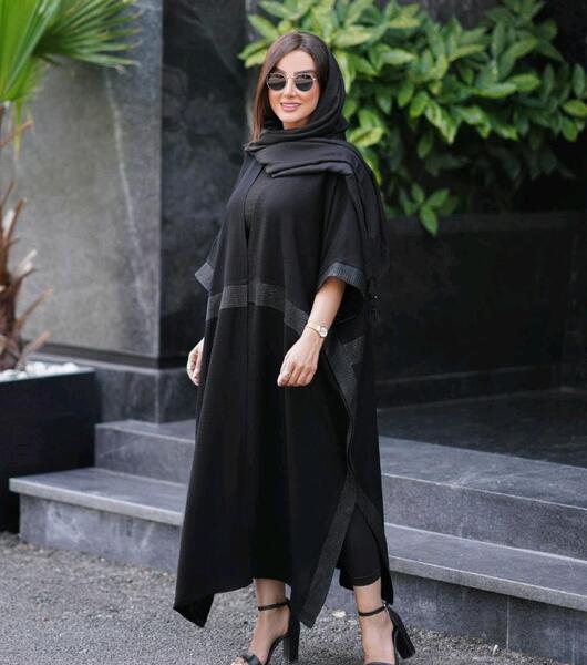 عکس مدل مانتو عبایی اسپرت