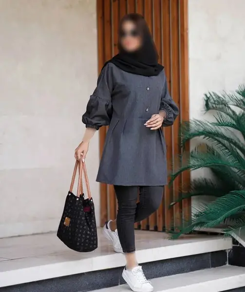 عکس مدل مانتو ساده اسپرت زنانه