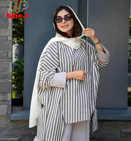 عکس مدل مانتو اسپرت سفید جدید