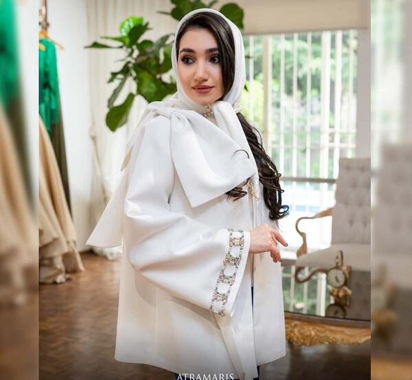 عکس مدل مانتو سفید اسپرت شیک