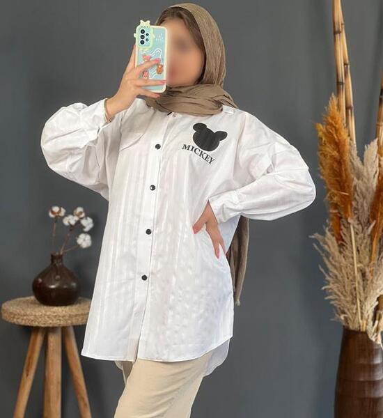 عکس مدل مانتو سفید اسپرت دخترانه