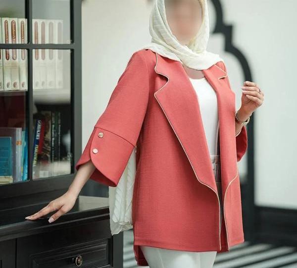 عکس مدل مانتو اسپرت پارچه شانتون