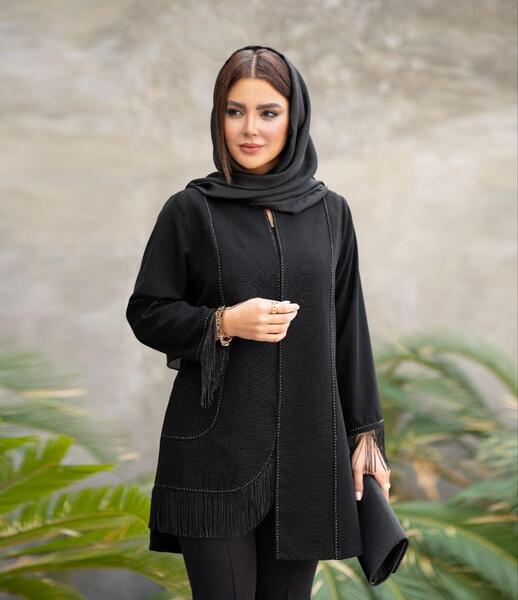 عکس مدل مانتو اسپرت با پارچه شانتون نخ