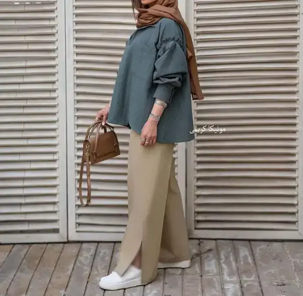 عکس مدل مانتو اسپرت لنین ساده
