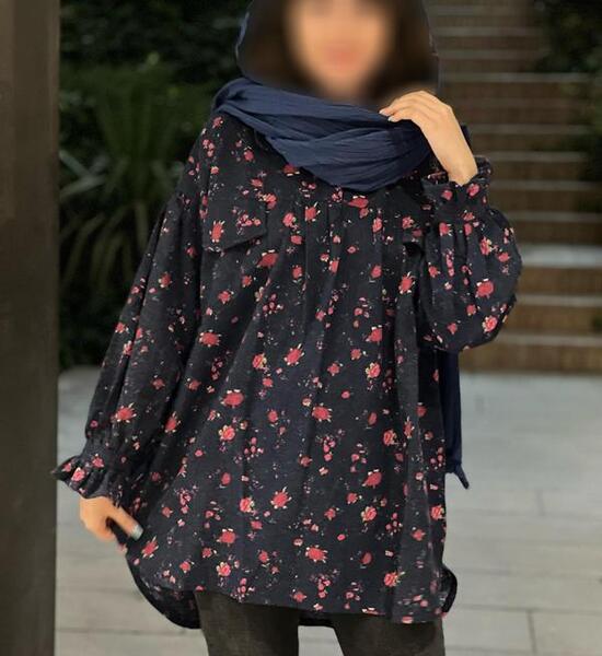 عکس مدل مانتو نخی گلدار تابستانه
