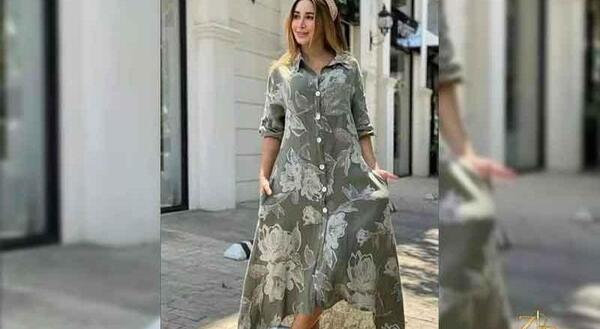 عکس مدل مانتو نخی گلدار تابستانه