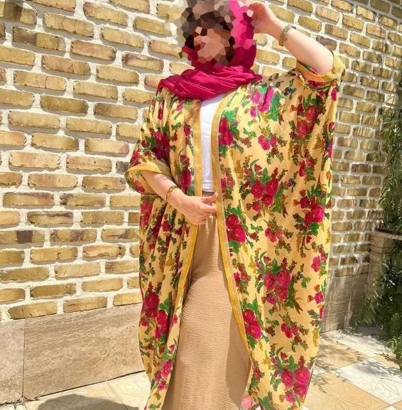 عکس مدل مانتو نخی گلدار زنانه
