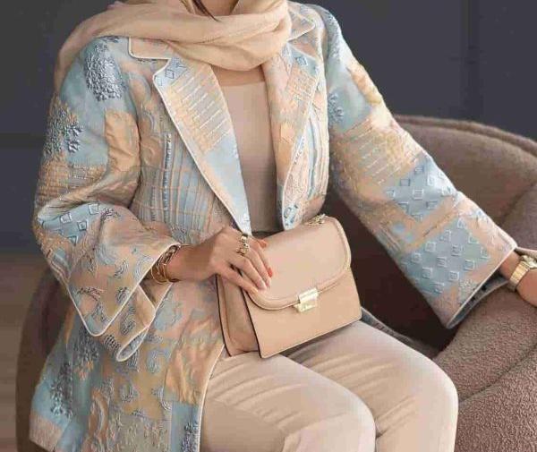 عکس مدل مانتو اسپرت با پارچه ژاکارد