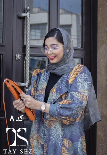 عکس مدل مانتو اسپرت با پارچه ژاکارد