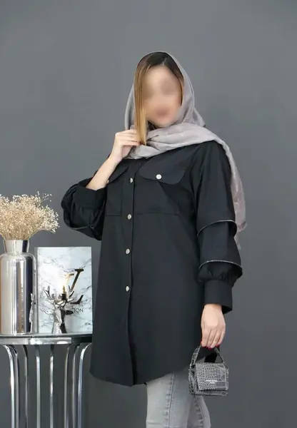 عکس مدل مانتو اسپرت جلو زیپ دار