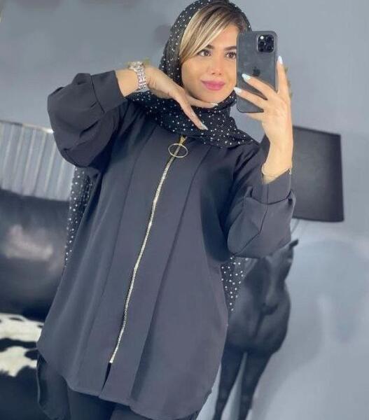 عکس مدل مانتو مشکی اسپرت زنانه
