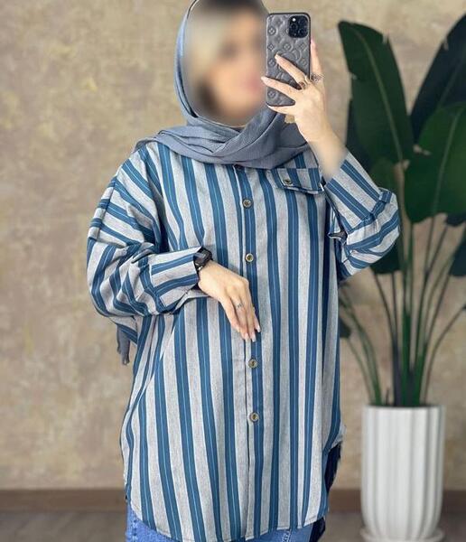 عکس مدل مانتو اسپرت راه راهی