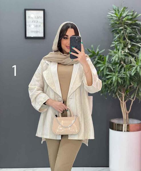 عکس مدل مانتو اسپرت لنین راه راه