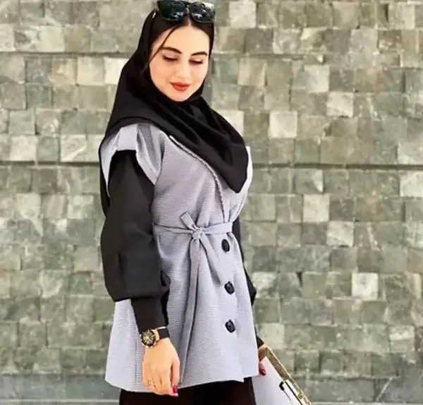 عکس مدل مانتو اسپرت دانشجویی بلند