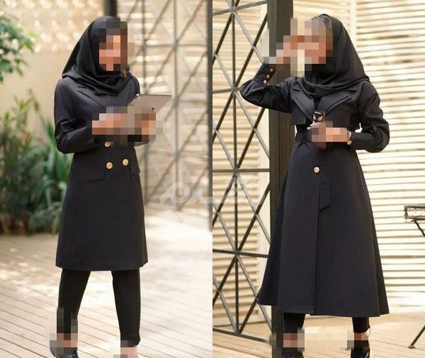 عکس مدل مانتو مشکی اسپرت دانشجویی