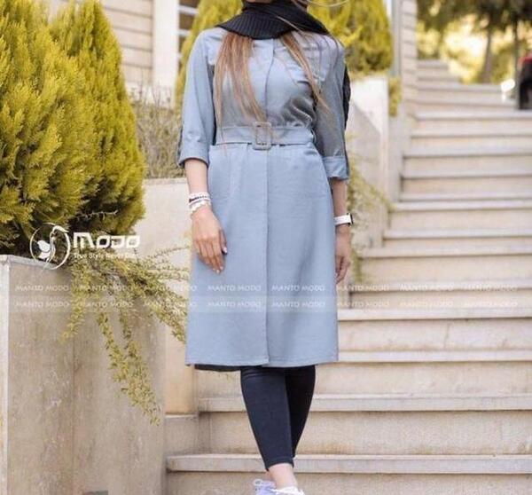 عکس مدل مانتو اسپرت بلند جدید