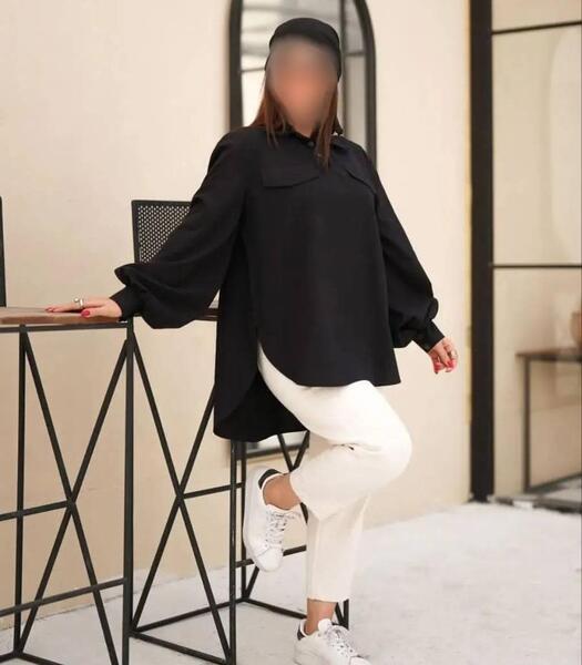 عکس مدل مانتو چین دار اسپرت