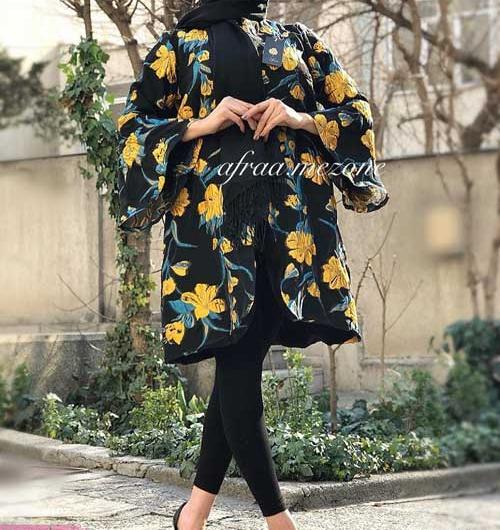 عکس مدل مانتو اسپرت بغل چاکدار