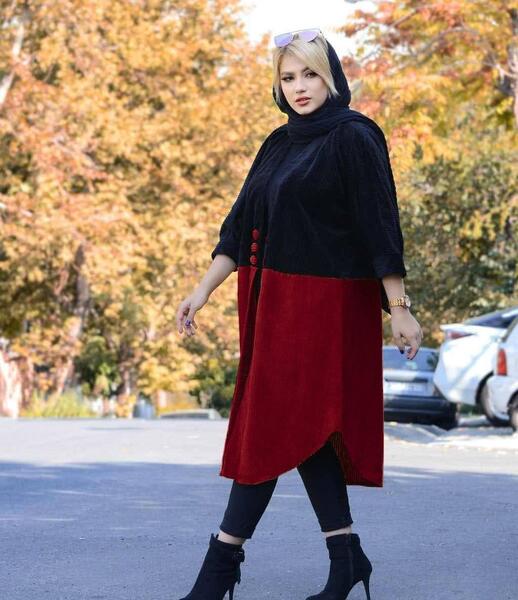 عکس مدل مانتو پاییزه اسپرت کبریتی