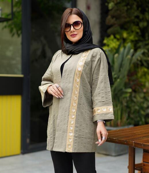 عکس مدل مانتو اسپرت استین پاکتی