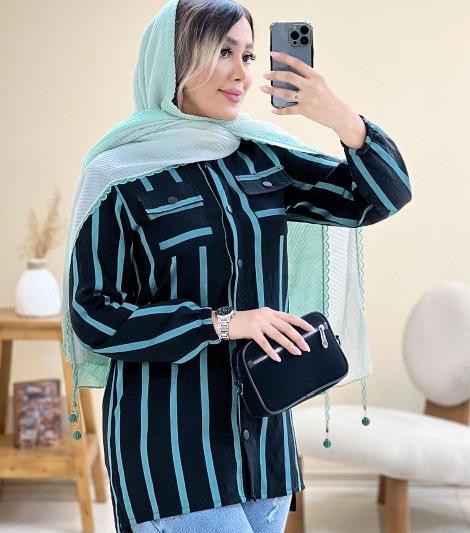 عکس مدل مچ آستین مانتو اسپرت