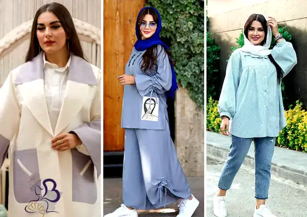 عکس مدل مانتو دخترانه شیک و اسپرت