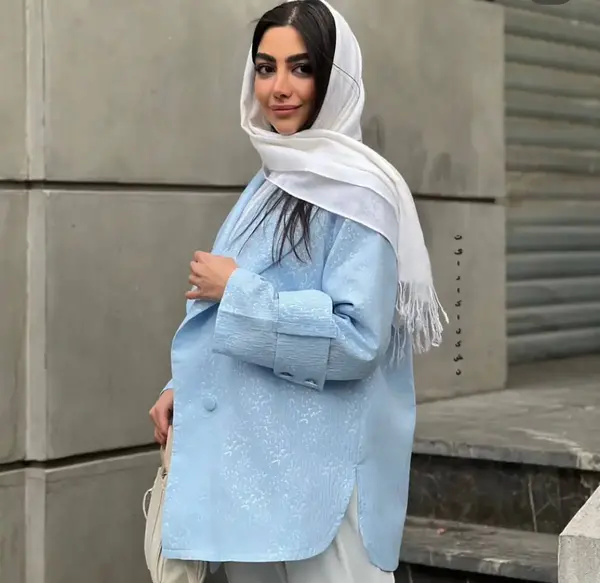 عکس مدل مانتو اسپرت رنگ ابی