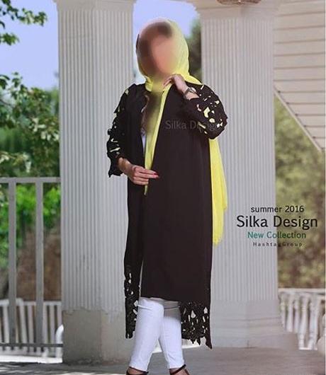 عکس مدل مانتو نخی شیک و مجلسی