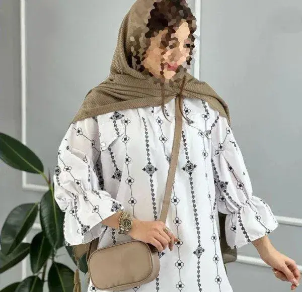 عکس مدل مانتو نخی شیک کوتاه
