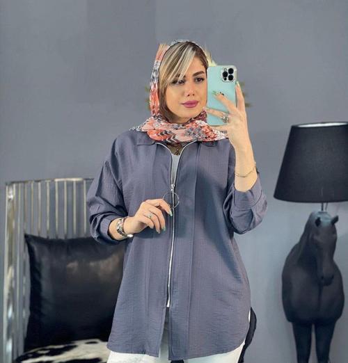 عکس مدل مانتو نخی شیک کوتاه