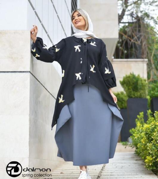 عکس مدل مانتو و دامن تابستانی