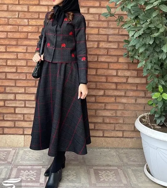 عکس مدل مانتو و دامن پاییزه