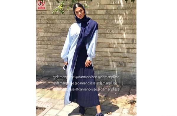 عکس مدل مانتو و دامن پلیسه