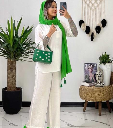 عکس مدل مانتو وشلوار ست تابستانی