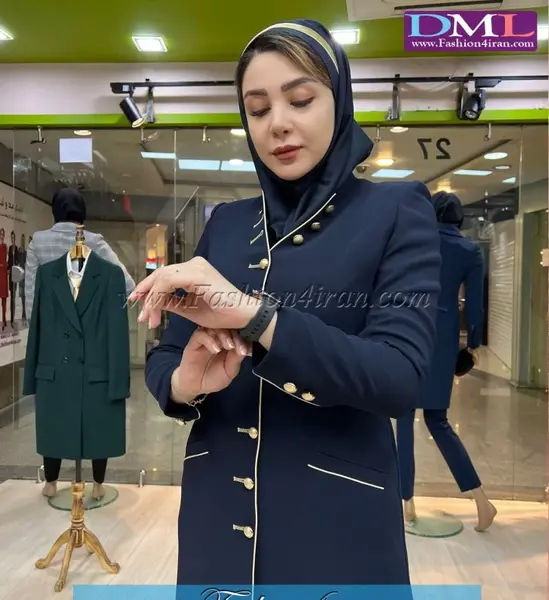 عکس مدل مانتو و شلوار اداری کرپ