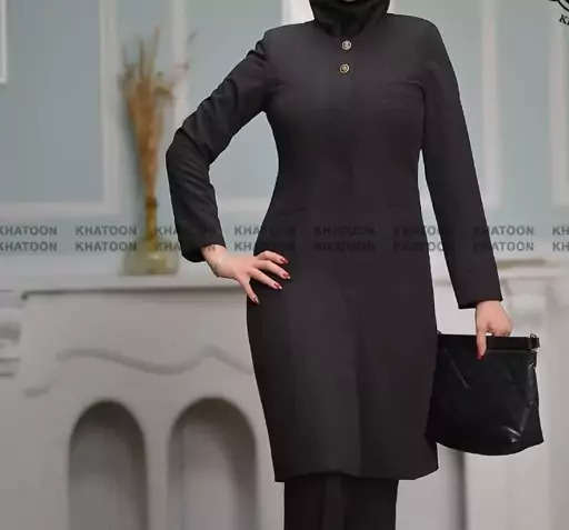 عکس مدل مانتو و شلوار اداری سایز بزرگ