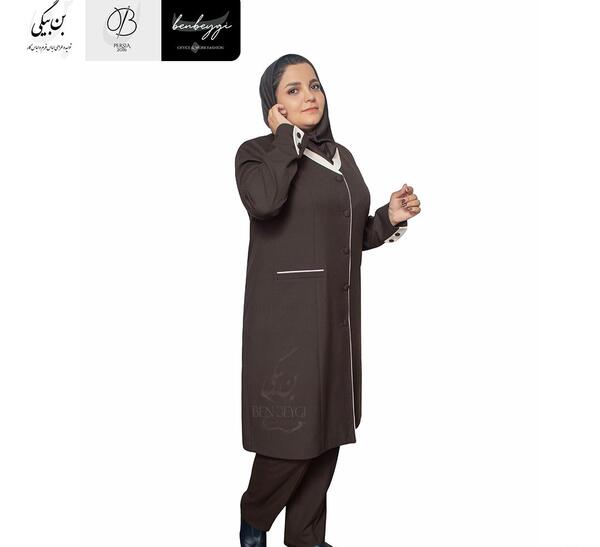 عکس مدل مانتو و شلوار اداری سایز بزرگ