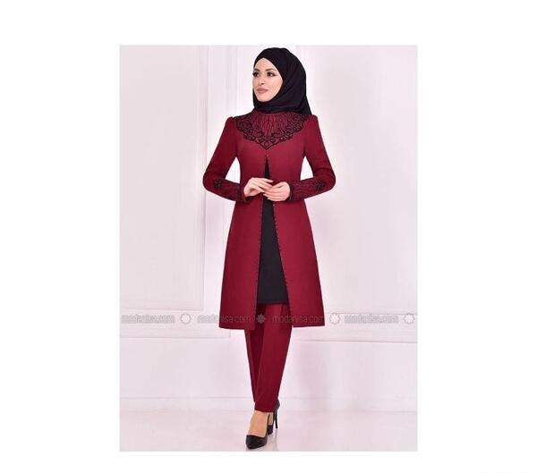 عکس مدل مانتو وشلوار مجلسی زنانه جدید