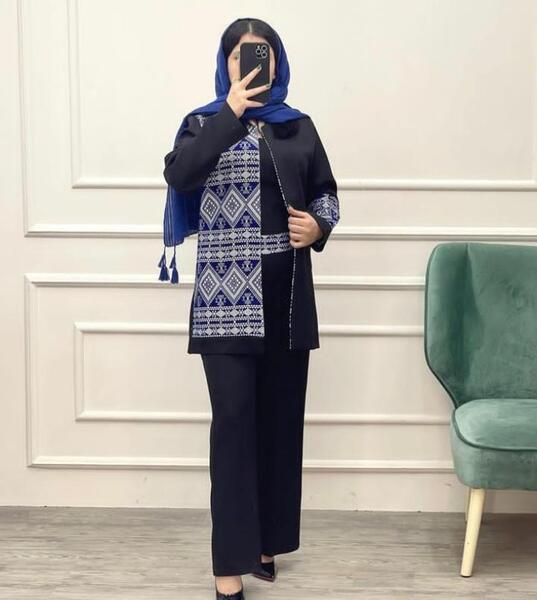 عکس مدل مانتو وشلوار مجلسی زنانه جدید