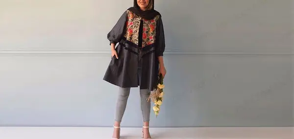 عکس مدل مانتو شلوار مجلسی مشکی
