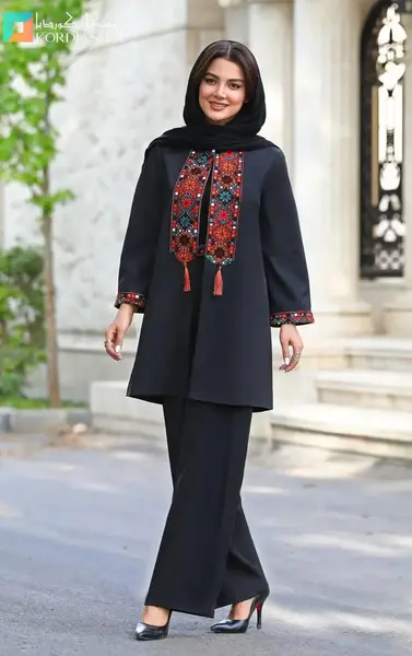 عکس مدل مانتو شلوار مجلسی مشکی